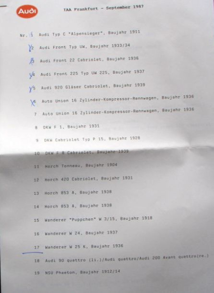Auto-Union Modelprogram 1925-1939 sixty Factorphotos (10086)